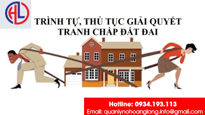 Trình tự, thủ tục giải quyết tranh chấp đất đai